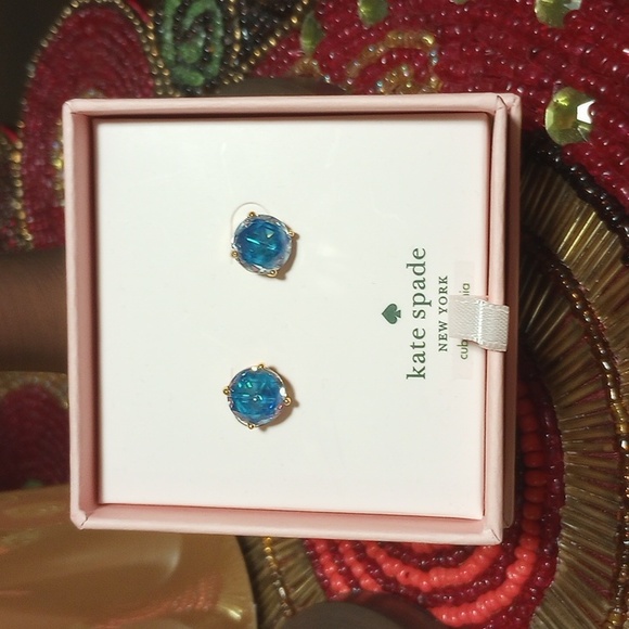 kate spade Jewelry Kate Spade Earrings Blue Poshmark